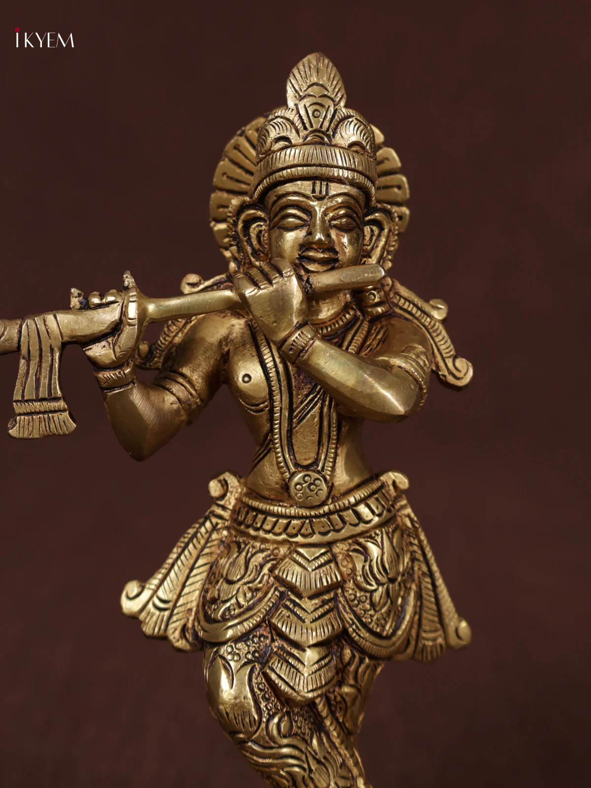 Brass Krishan Statue - KEA3116 - Image 3