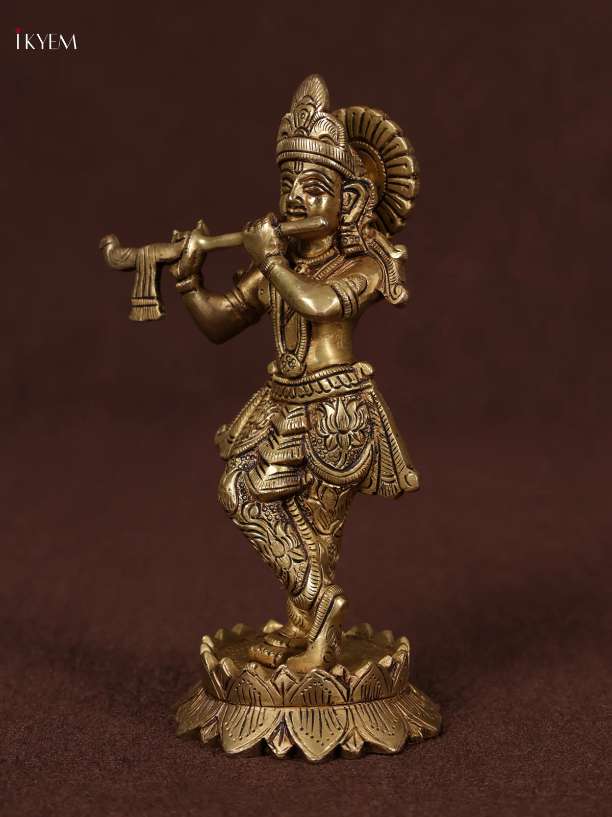 Brass Krishan Statue - KEA3116 - Image 4