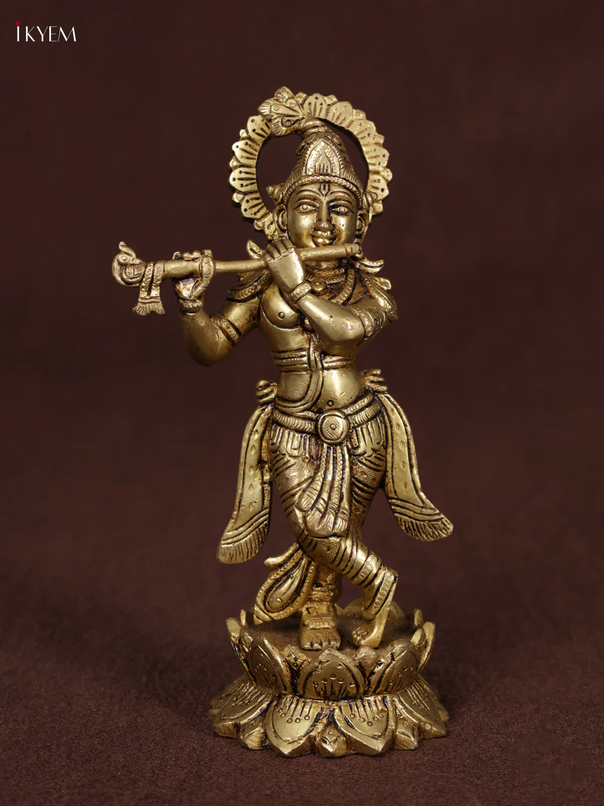 Brass Krishan Statue - KEA3136