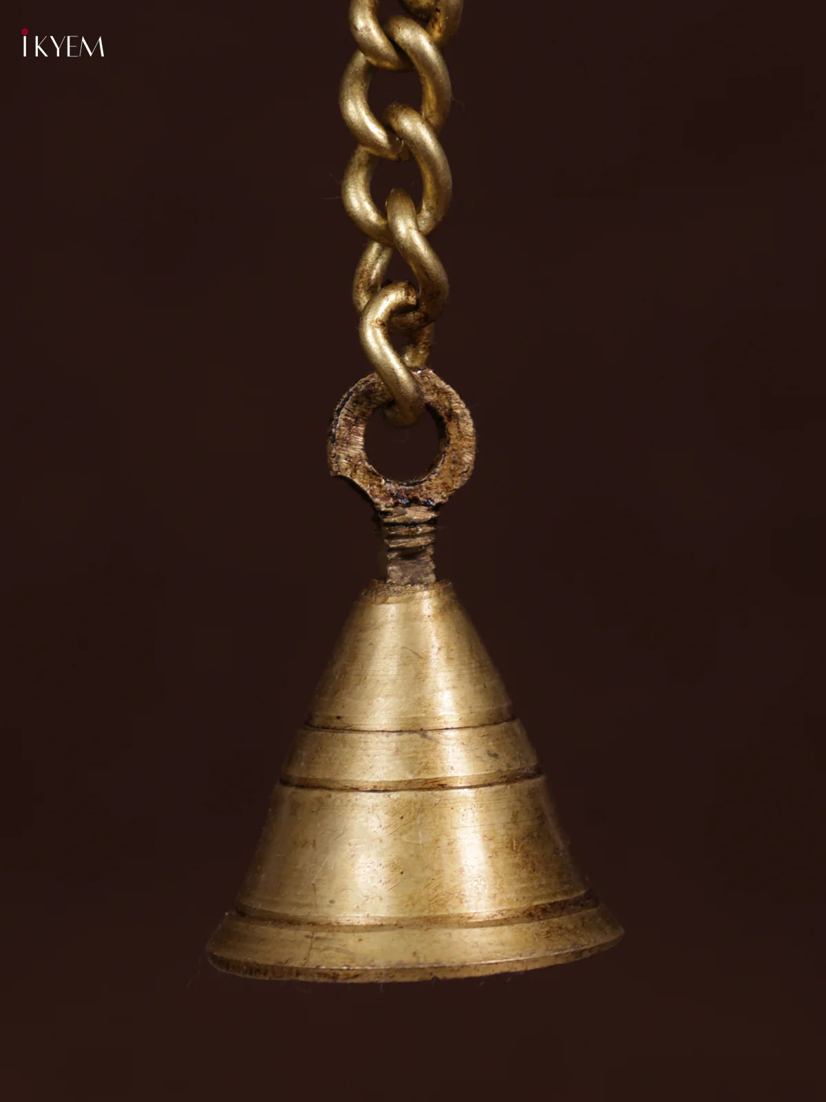 Brass Peacock Diya with Bell - Big - KEA3137 - Image 3