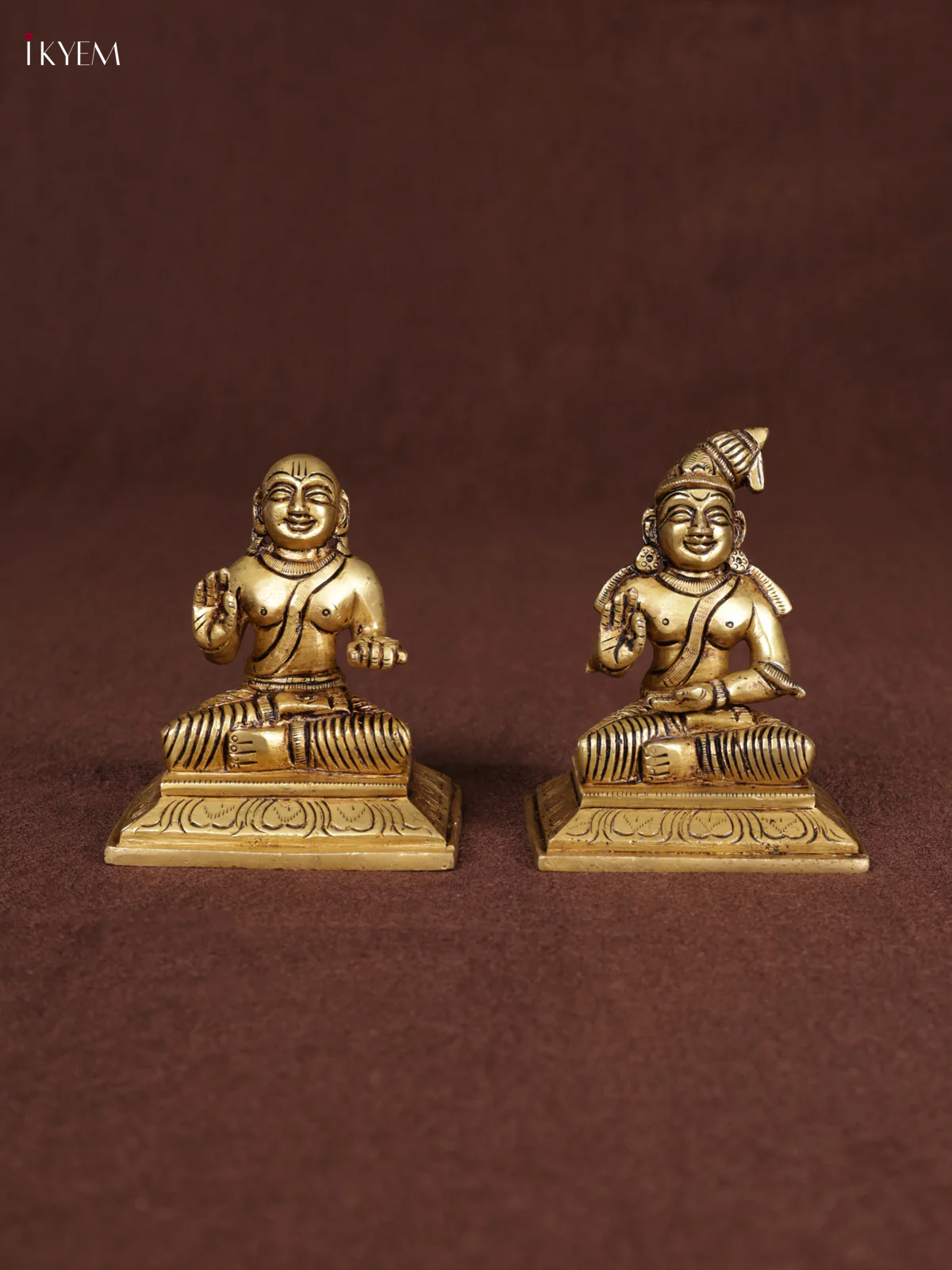 Brass Vainava Naalvar set - KEA3139 - Image 3