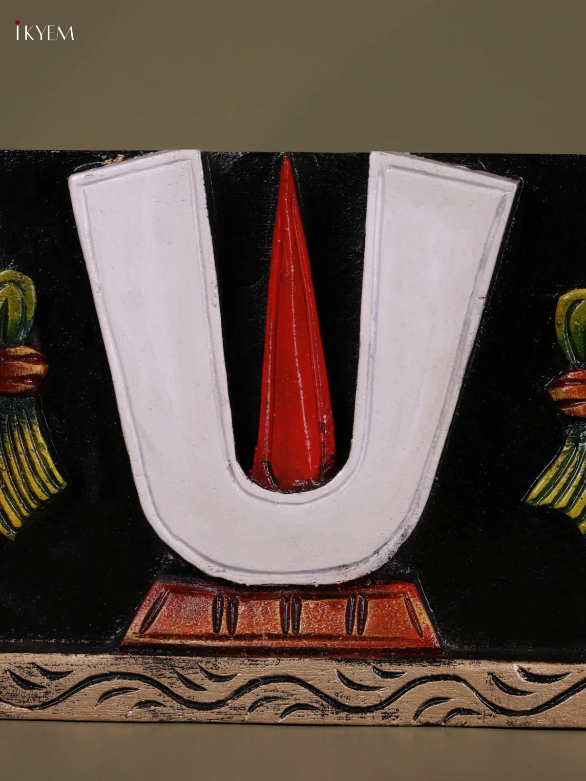 Wooden Hand carved painted - Namam panel - KEB0626 - Image 3