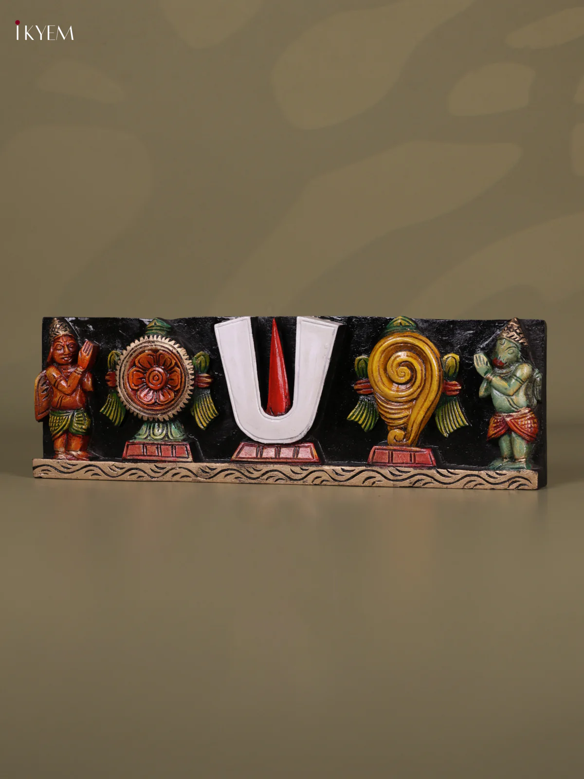 Wooden Hand carved painted - Namam panel - KEB0626 - Image 5