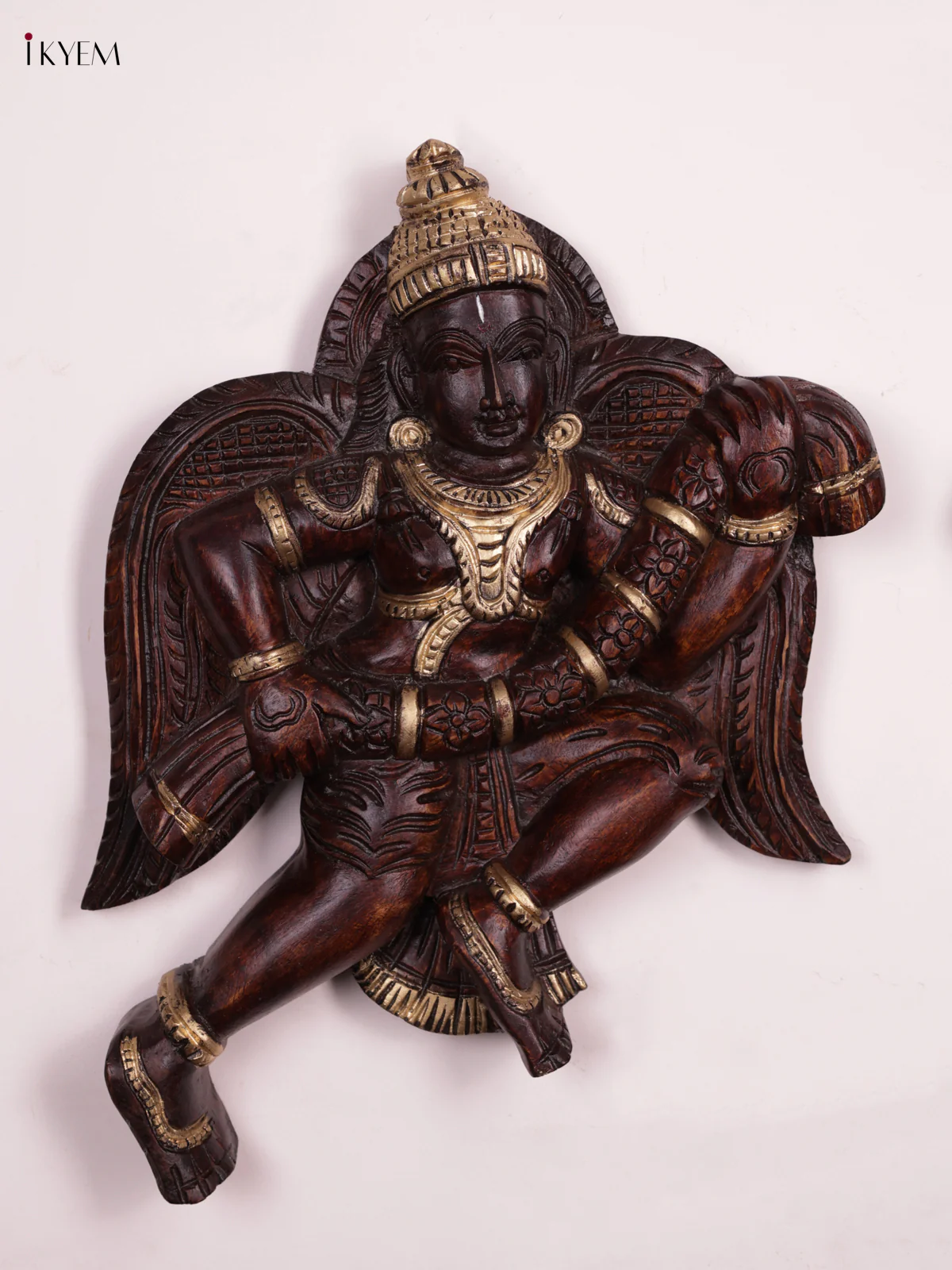 Wooden- Gandharvas Wall Panel - Set OF - 2 - KEB0918 - Image 3