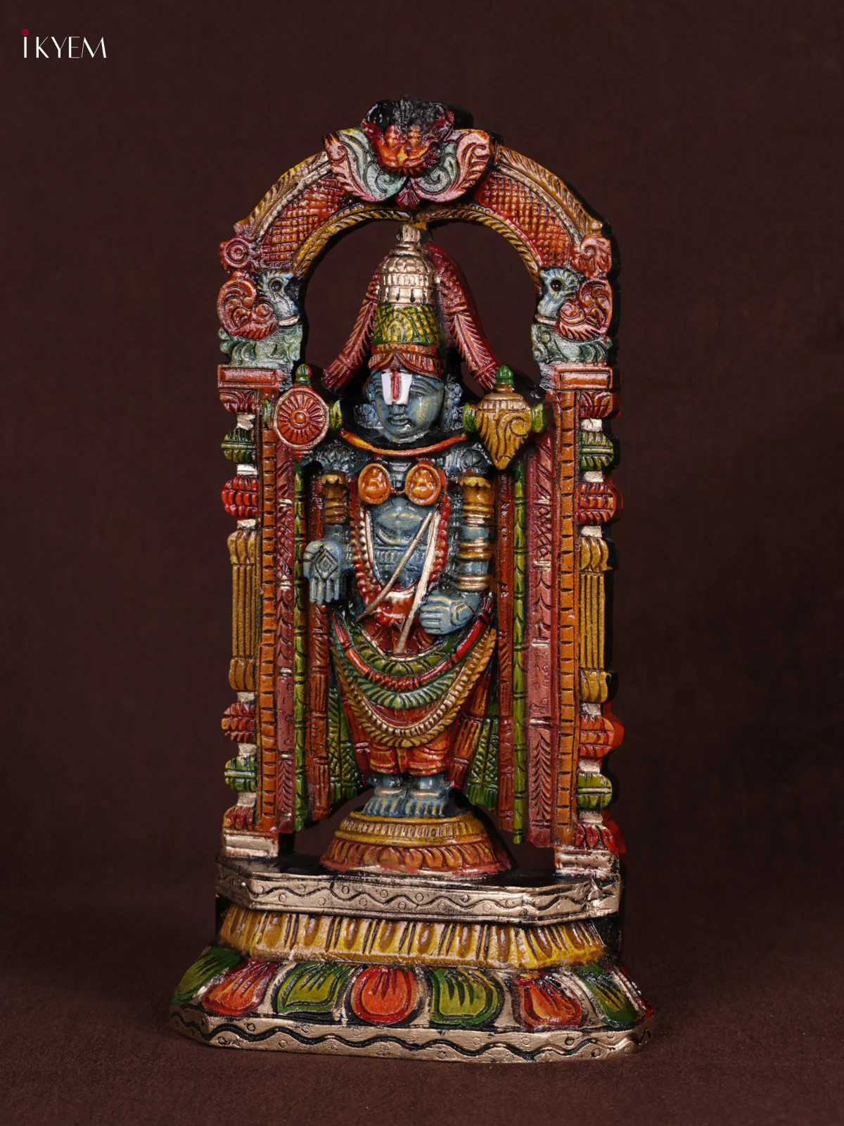 Wooden Hand Carved Painted - Balaji Panel - KEB0924 - Image 2