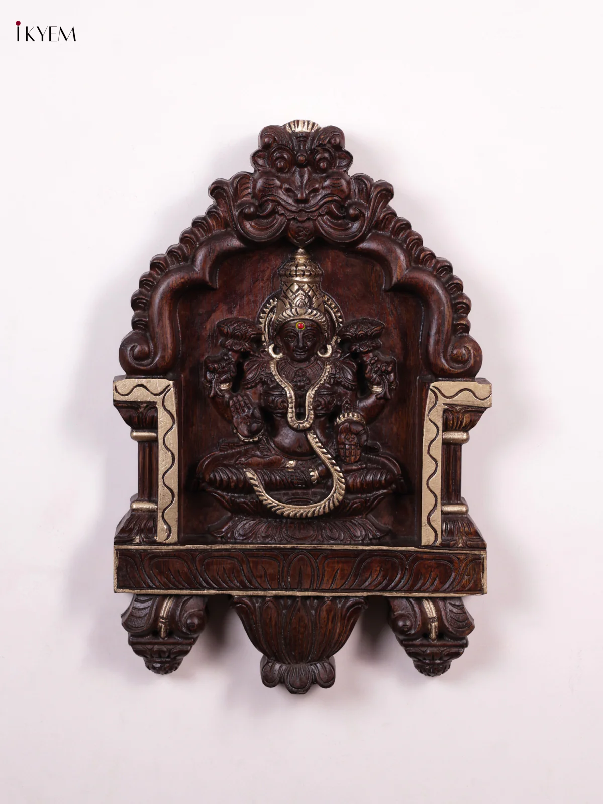 Wooden Lakshmi & Gopuram Panel - KEB0929