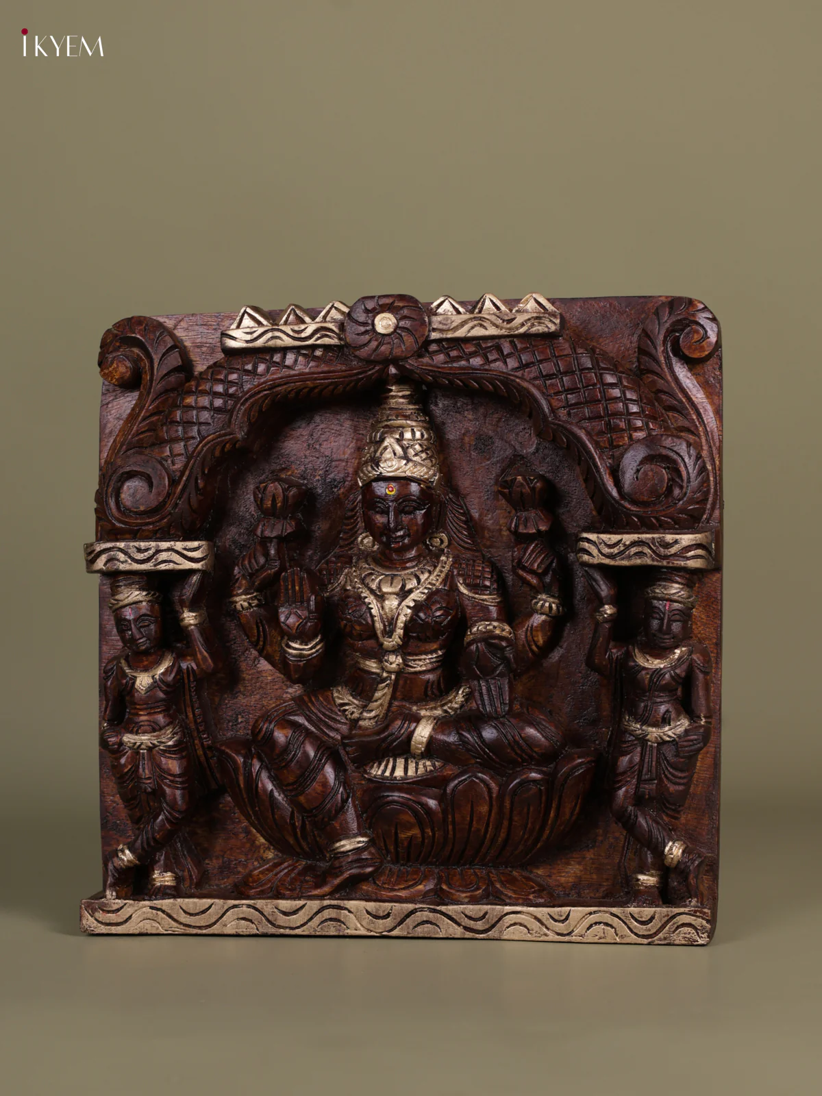 Wooden -Lakshmi Panel - (12x12) - KEB0994 - Image 2