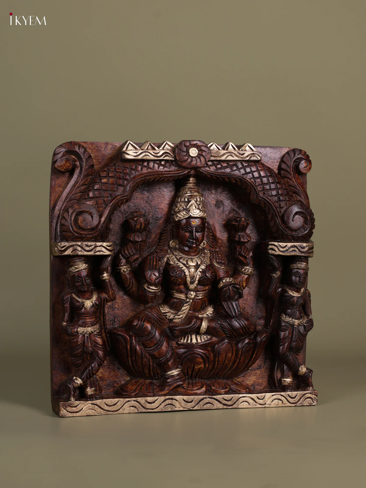 Wooden -Lakshmi Panel - (12x12) - KEB0994 - Image 3