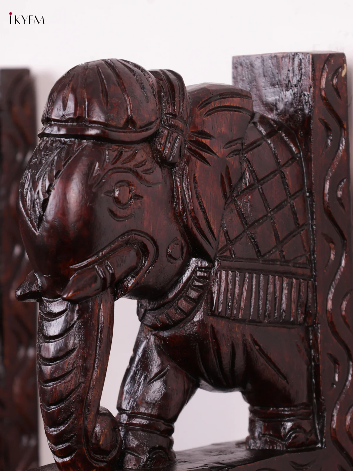 Wooden Elephant Wall Bracket - Set OF - 2 - KEB0998 - Image 2