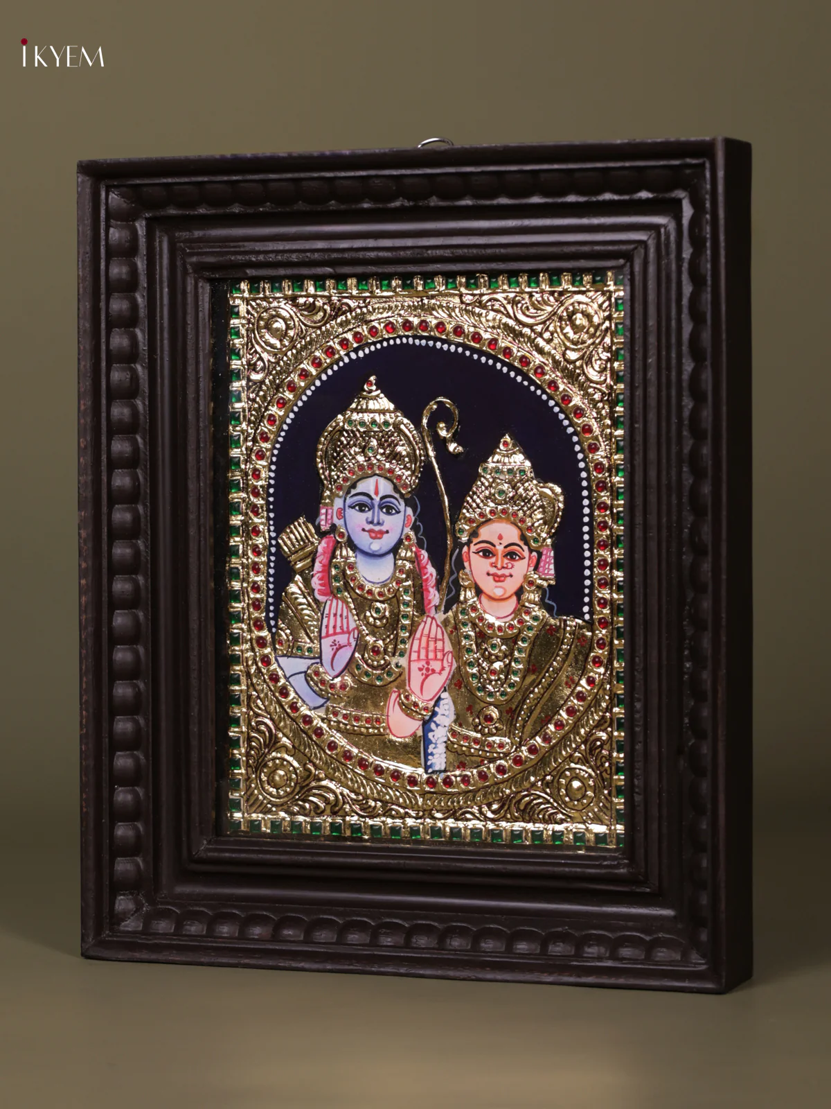 Ram Sita Tanjore painting (13*11) - KEB1201 - Image 2