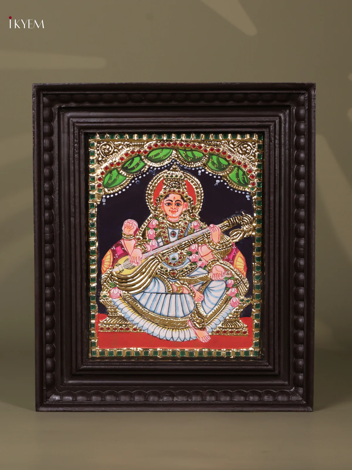 Saraswathi Tanjore painting (13*11) - KEB1214