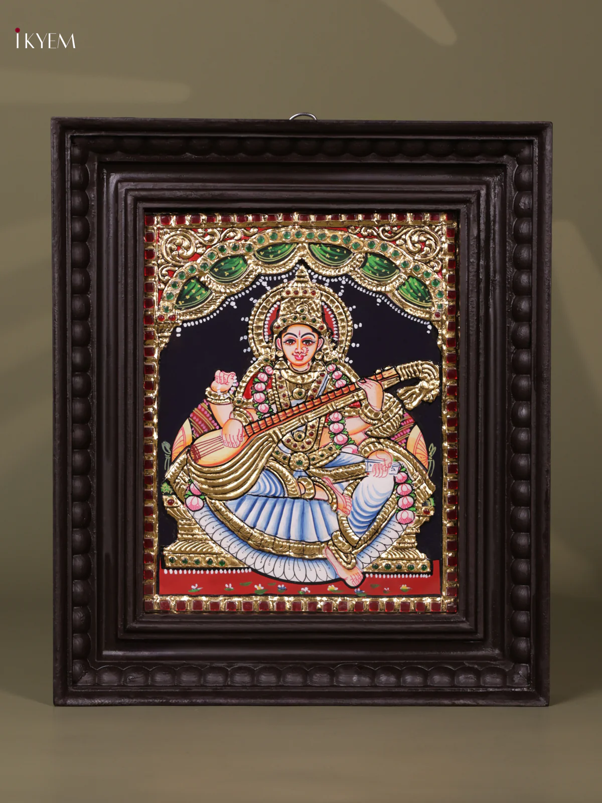 Saraswathi Tanjore painting (13*11) - KEB1220