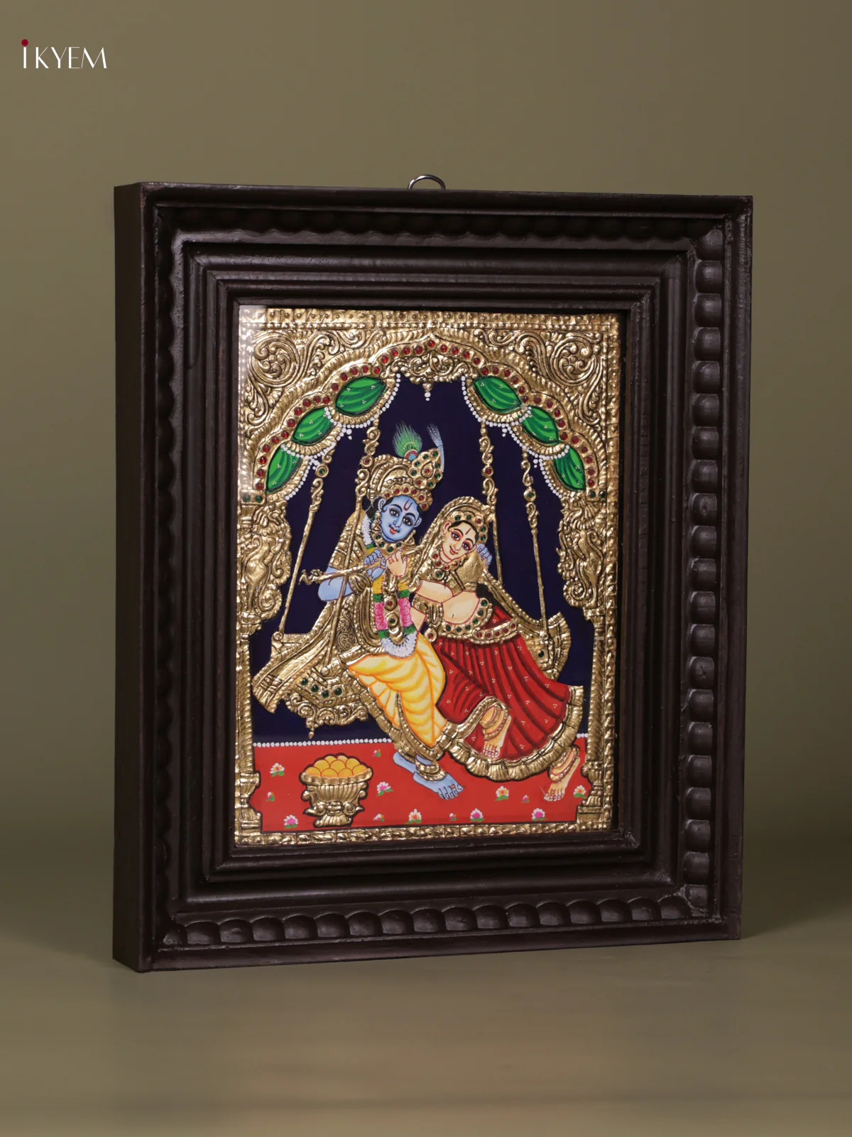Radha Krishna Tanjore painting (13*11) - KEB1233 - Image 3
