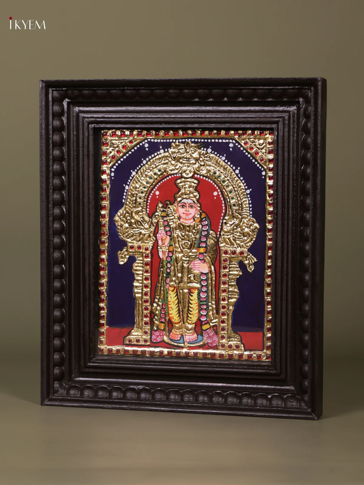 Murugar Tanjore painting (13*11) - KEB1236 - Image 2