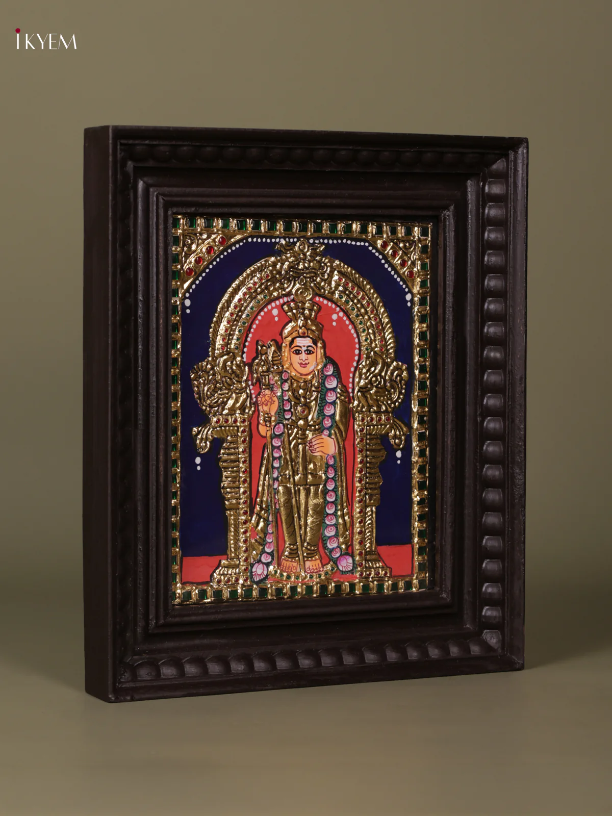 Murugar Tanjore painting (13*11) - KEB1237 - Image 3