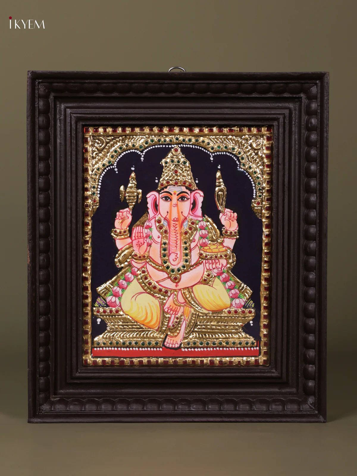 Ganesha Tanjore painting (13*11) - KEB1241