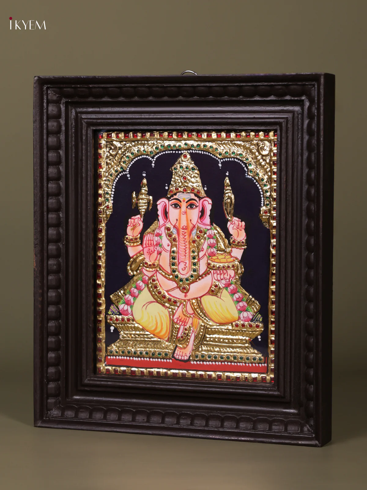 Ganesha Tanjore painting (13*11) - KEB1241 - Image 2