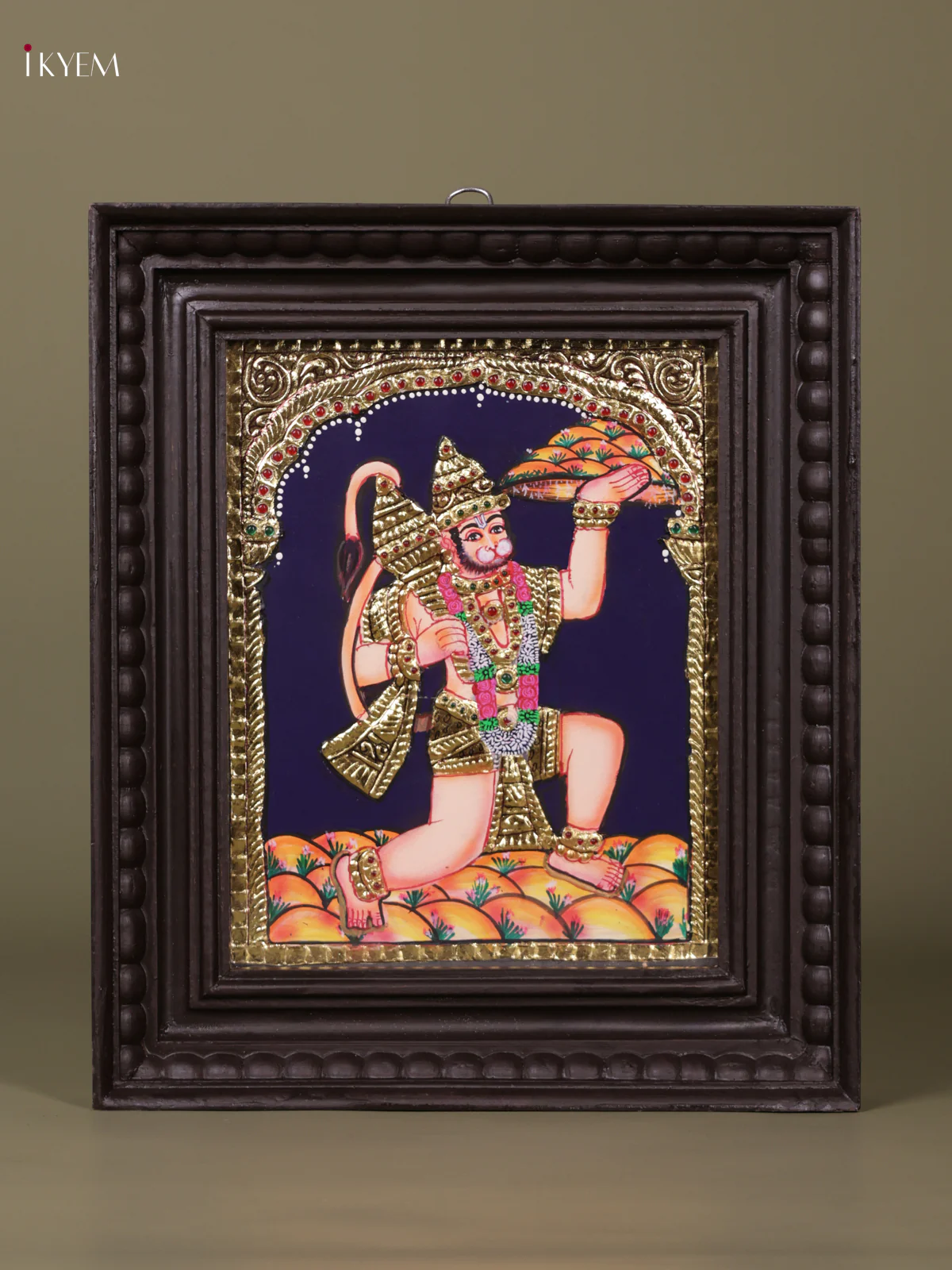 Hanuman sanjeevi hill Tanjore painting (13*11) - KEB1244
