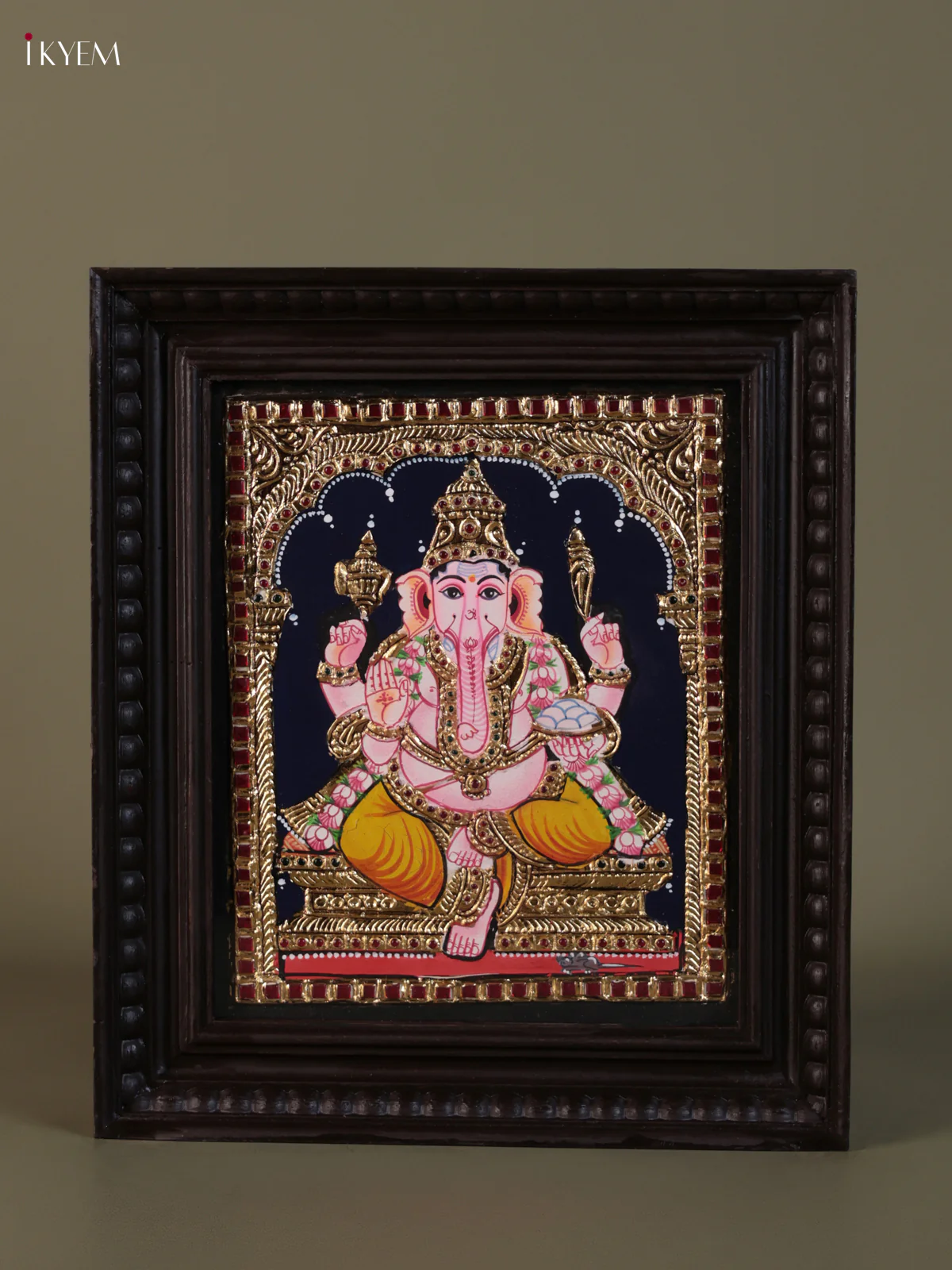 Ganesha Tanjore painting (15*13) - KEB1267