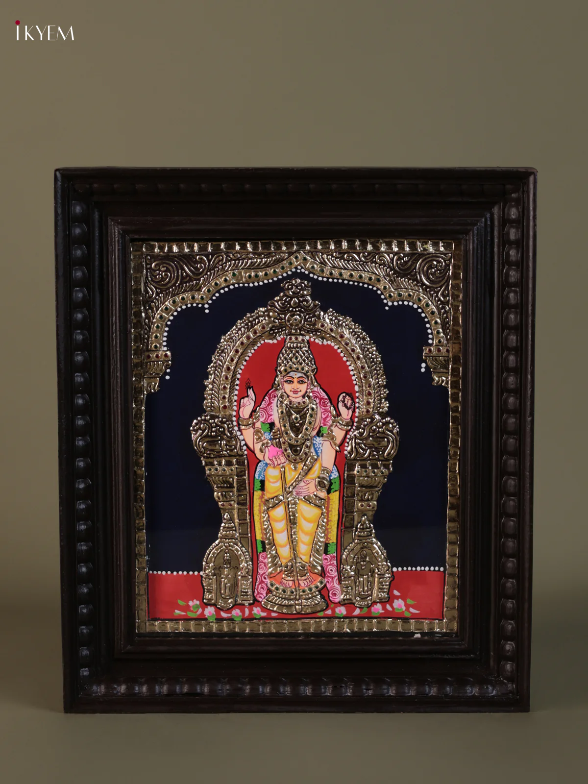Thiruchendur Murugar Tanjore painting (15*13) - KEB1272