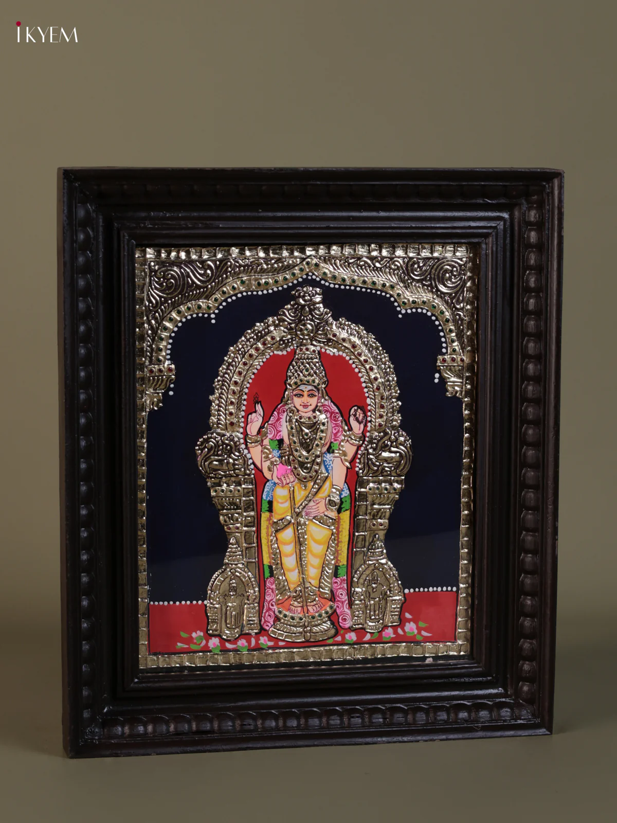 Thiruchendur Murugar Tanjore painting (15*13) - KEB1272 - Image 2