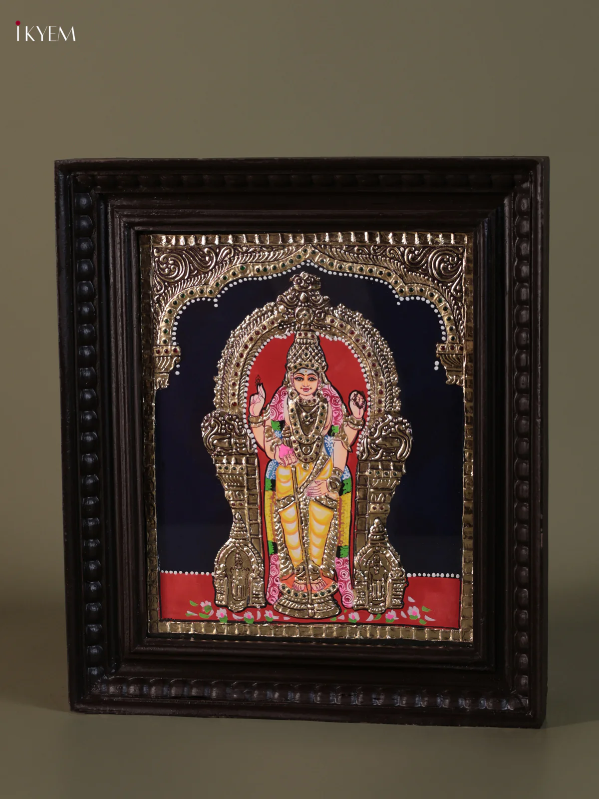Thiruchendur Murugar Tanjore painting (15*13) - KEB1272 - Image 3