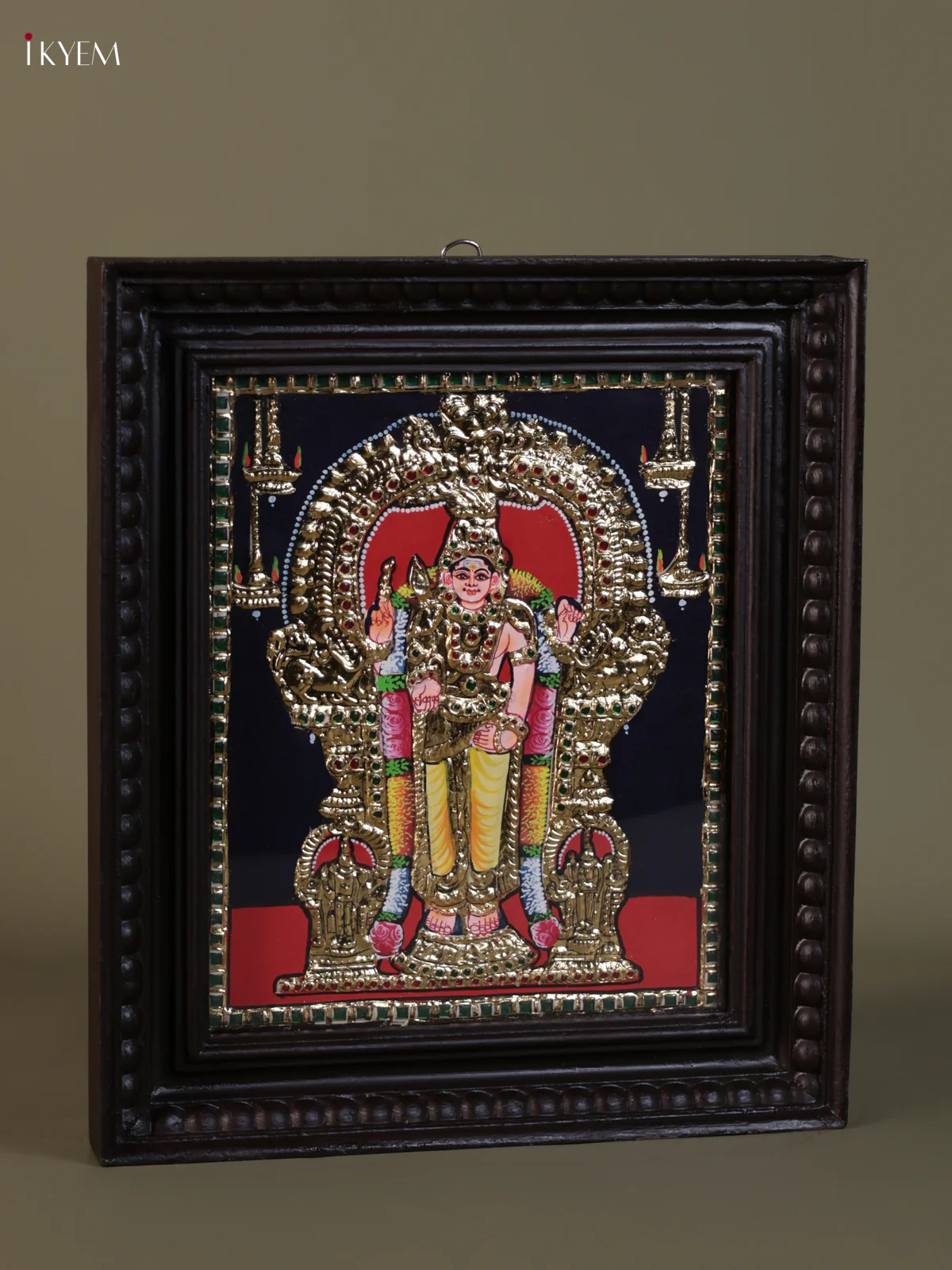 Thiruchendur Murugar Tanjore painting (15*13) - KEB1274 - Image 2