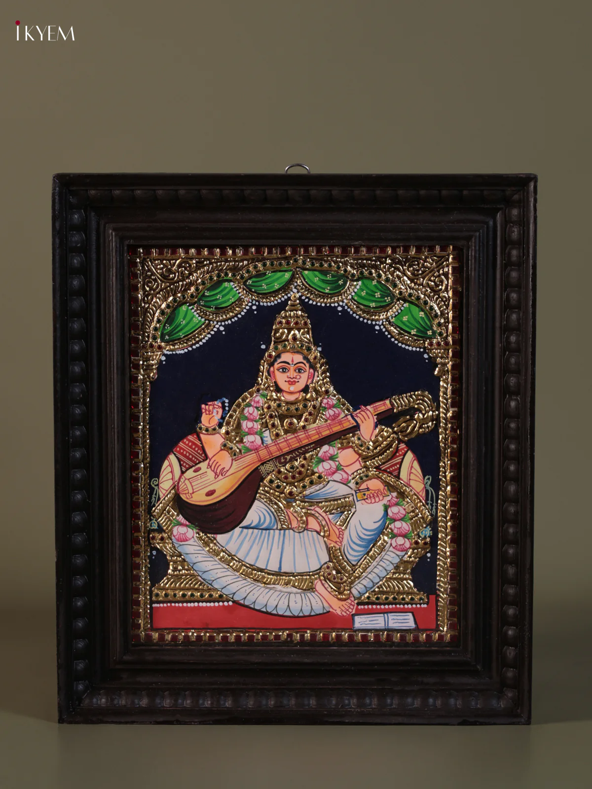 Saraswathi Tanjore painting (15*13) - KEB1281