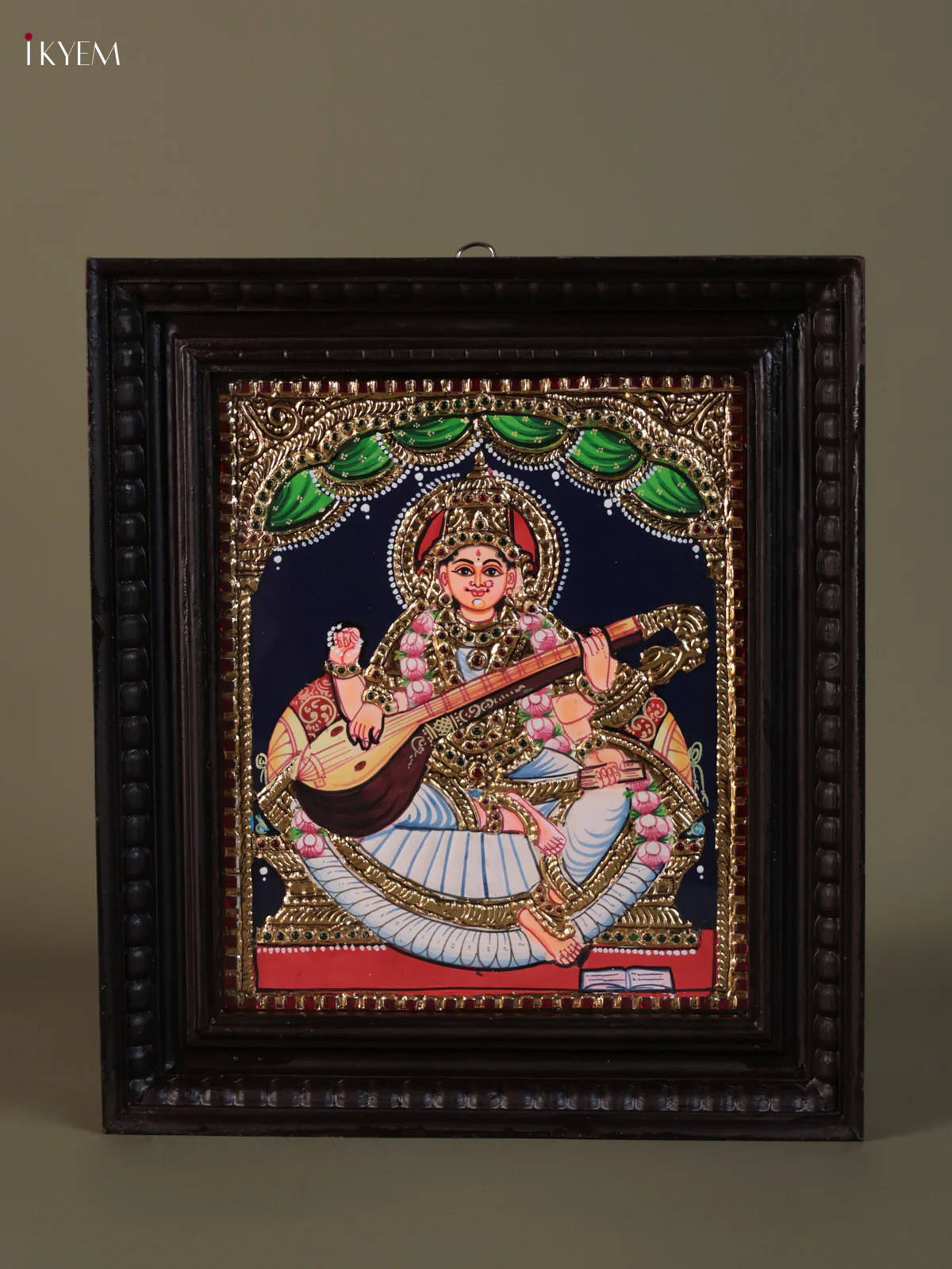 Saraswathi Tanjore painting (15*13) - KEB1283