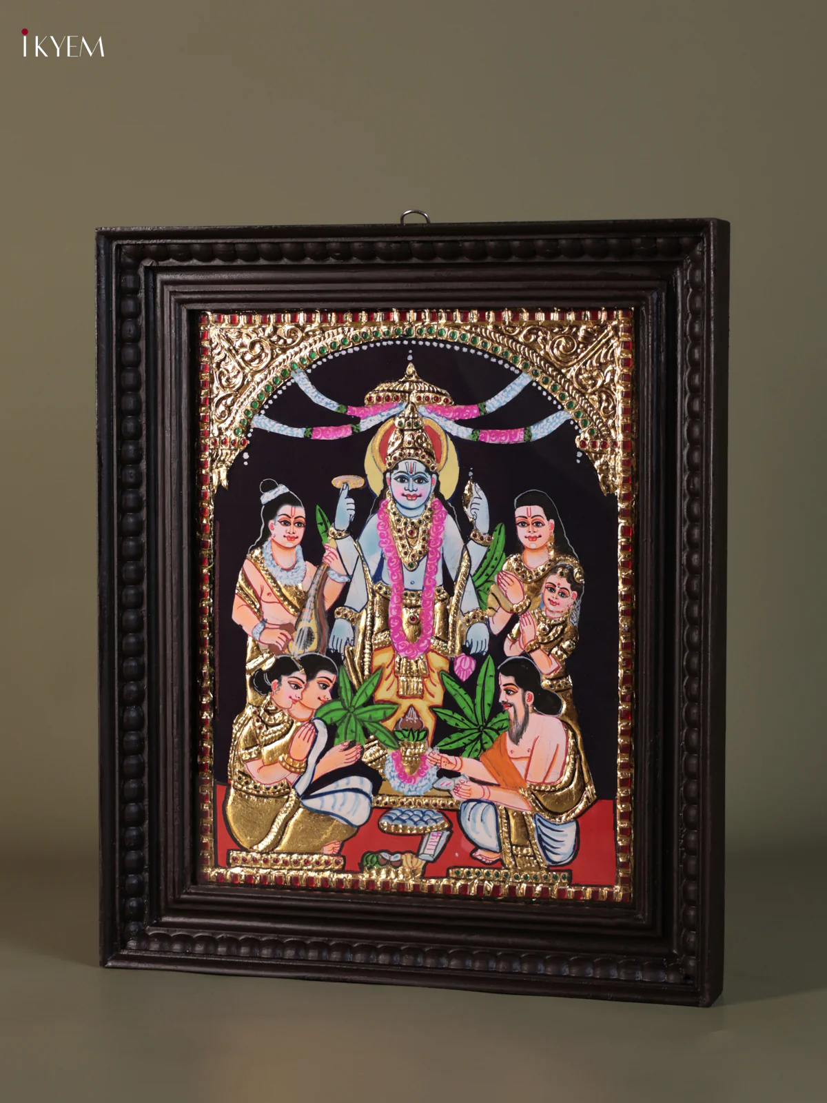 Sathya Narayana Tanjore painting (18*15) - KEB1301 - Image 3