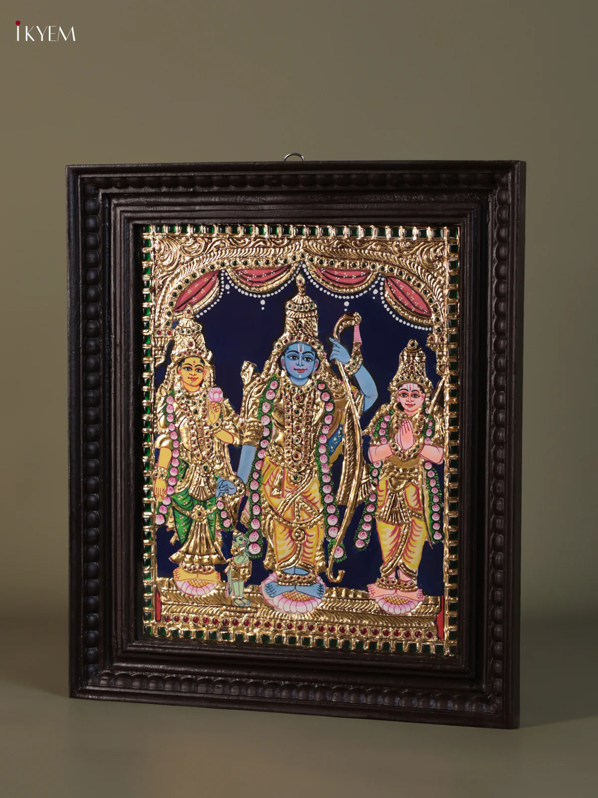 Ram Parivar - Tanjore painting (18*15) - KEB1305 - Image 3