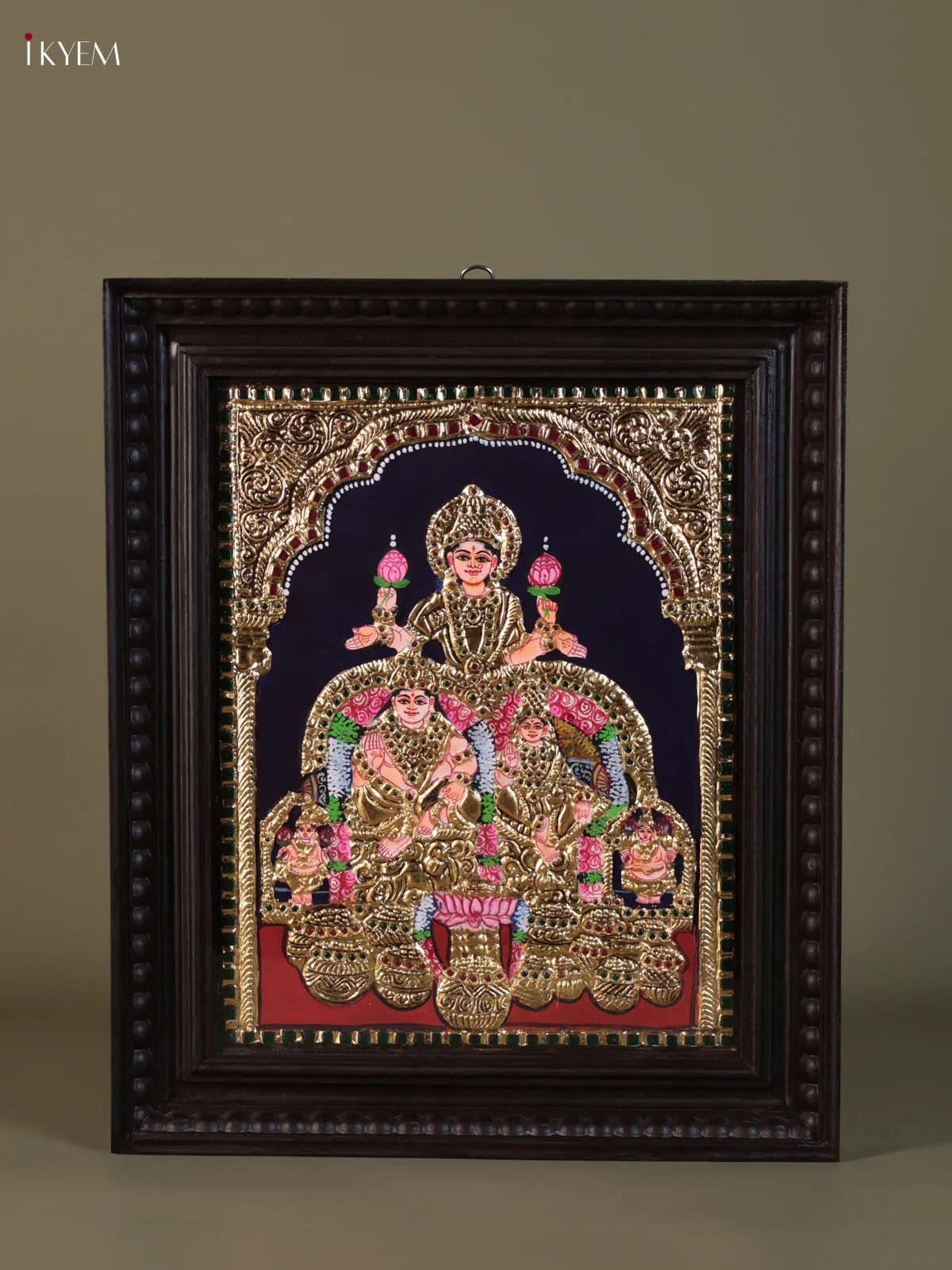 Kubera lakshmi Tanjore painting (18*15) - KEB1318