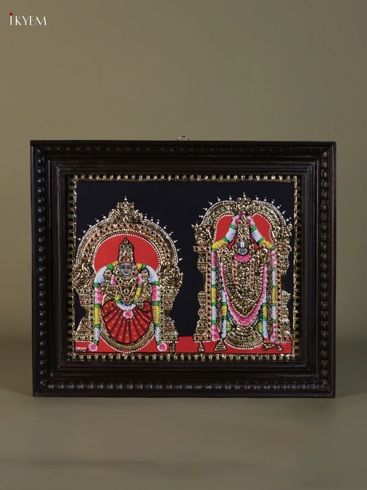 Balaji Badmavathi Tanjore painting (18*15) - KEB1321