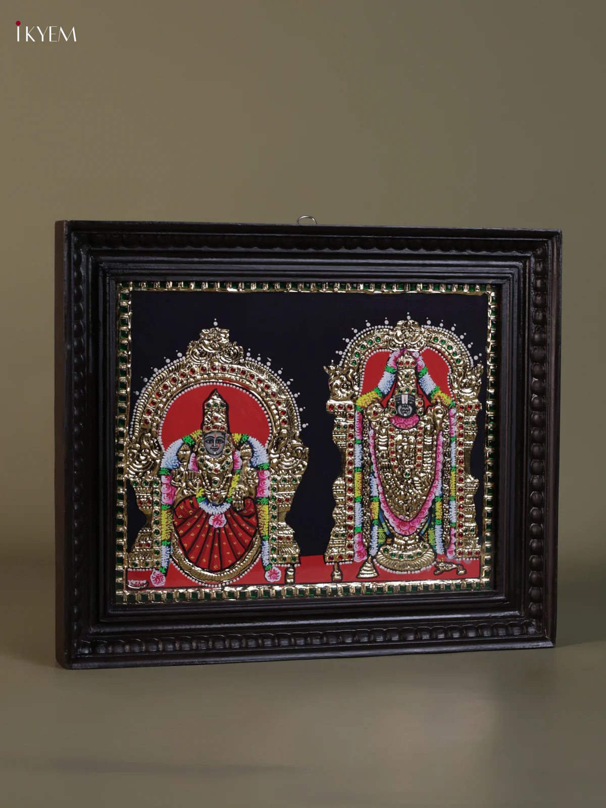 Balaji Badmavathi Tanjore painting (18*15) - KEB1321 - Image 2