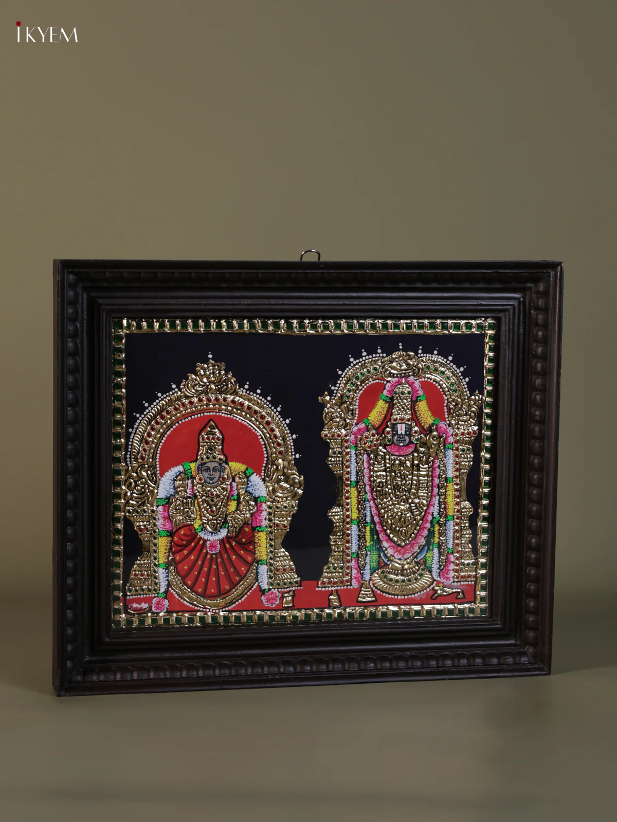 Balaji Badmavathi Tanjore painting (18*15) - KEB1322 - Image 2