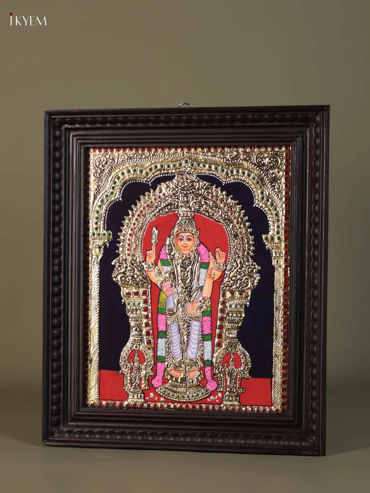 Murugar Tanjore painting (18*15) - KEB1331 - Image 3