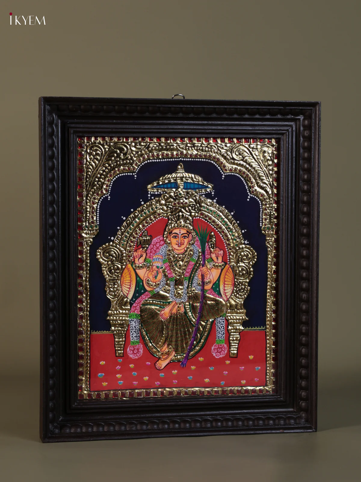Lalithambikai Tanjore painting (18*15) - KEB1334 - Image 2