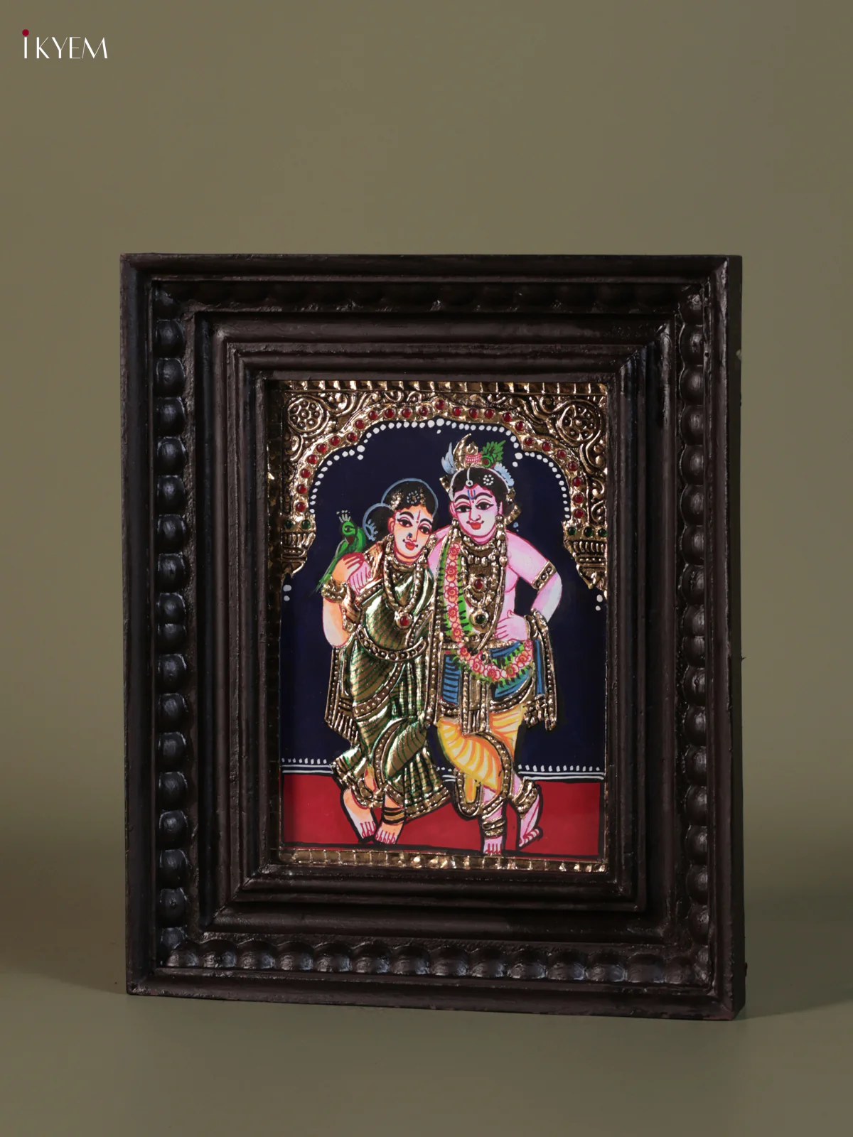 Radha Krishna Tanjore painting (11*9) - KEB1336 - Image 3