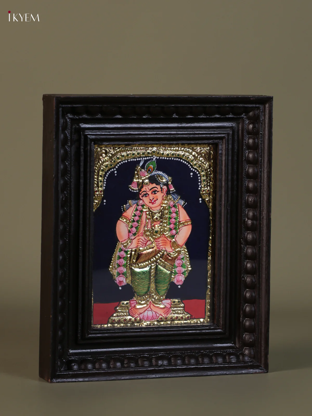 Krishna Tanjore painting (10*8) - KEB1340 - Image 2