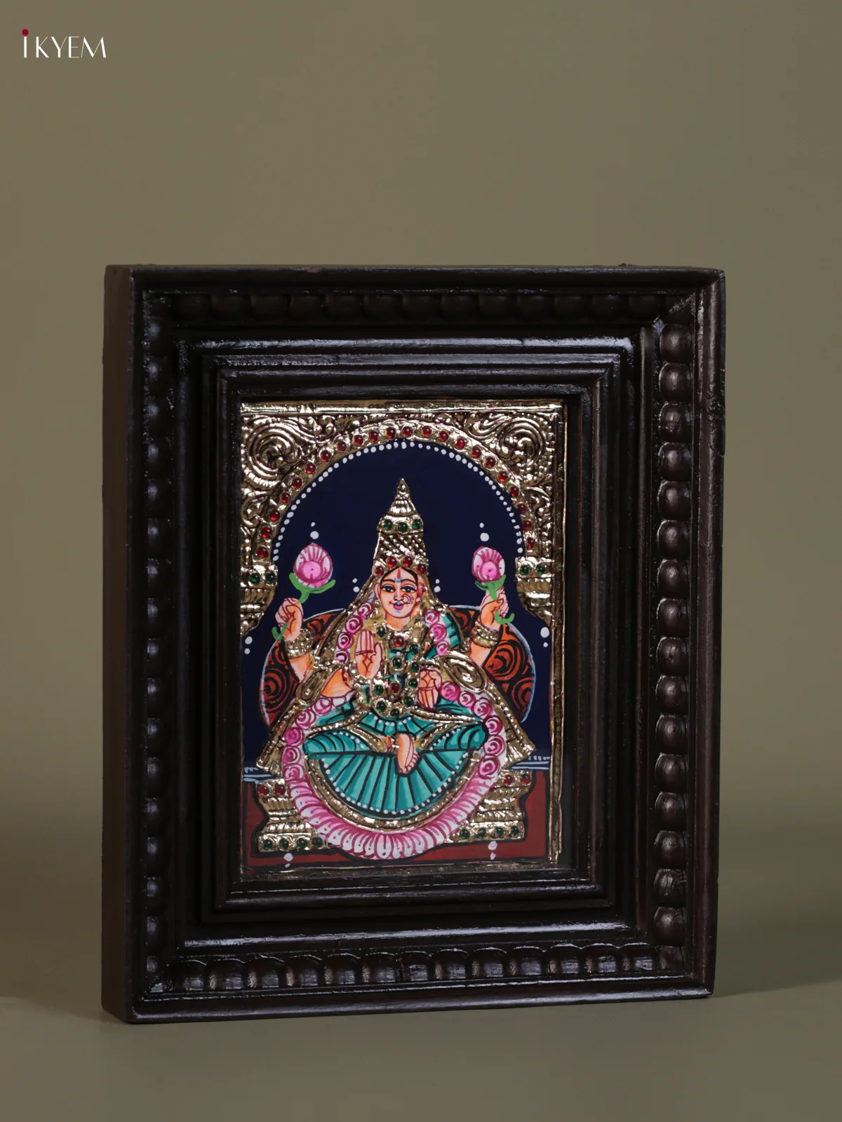 Lakshmi Tanjore painting (10*8) - KEB1350 - Image 3