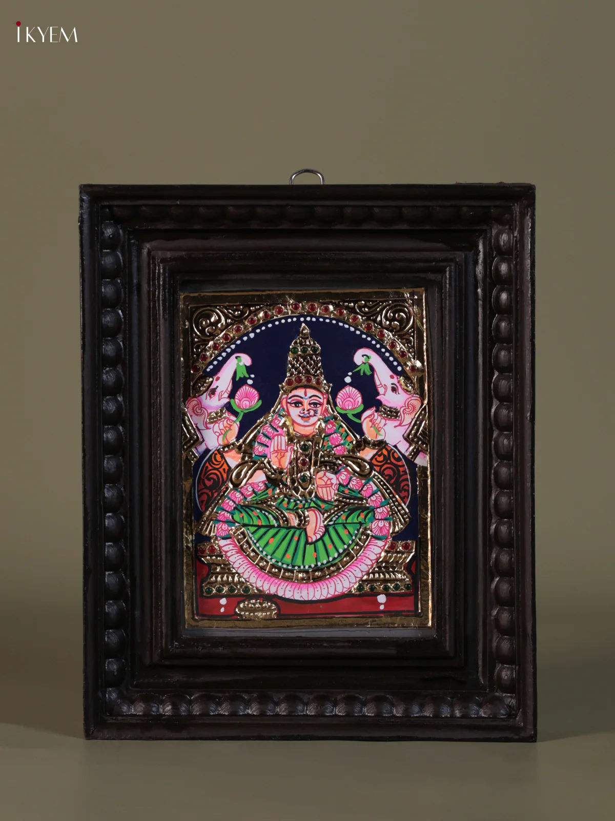 Gajalakshmi Tanjore painting (10*8) - KEB1354