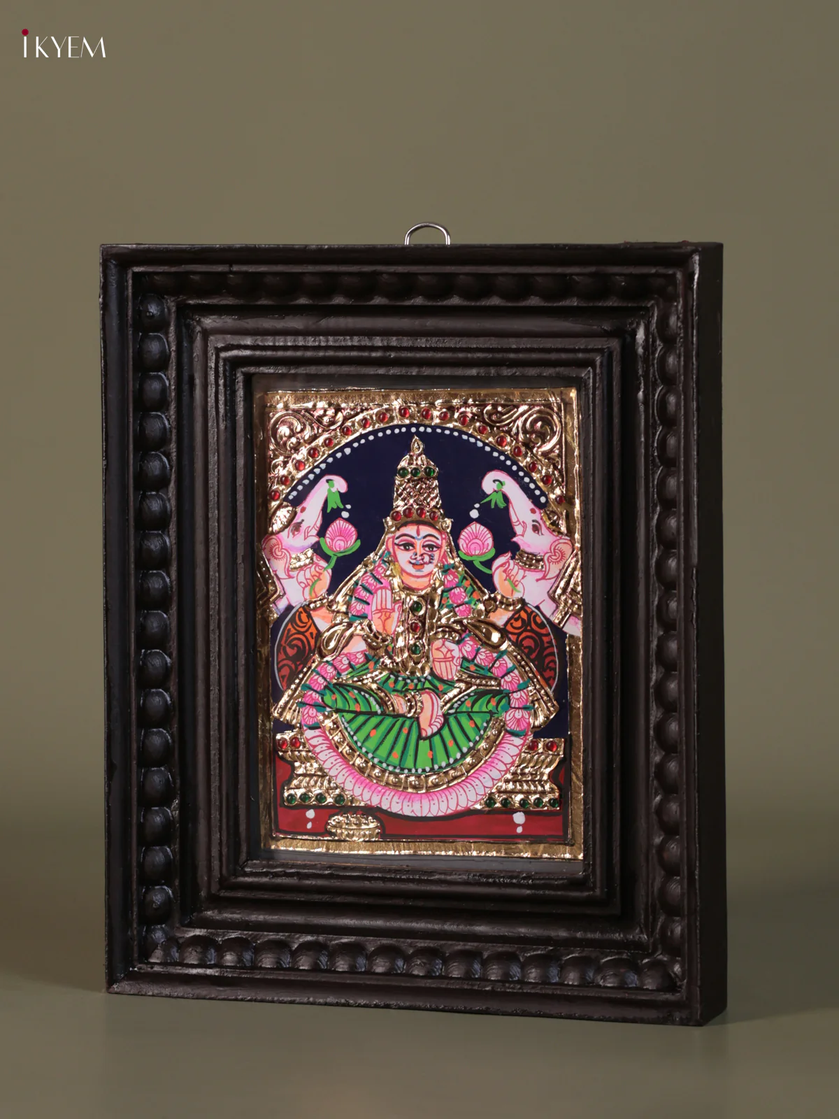 Gajalakshmi Tanjore painting (10*8) - KEB1354 - Image 2