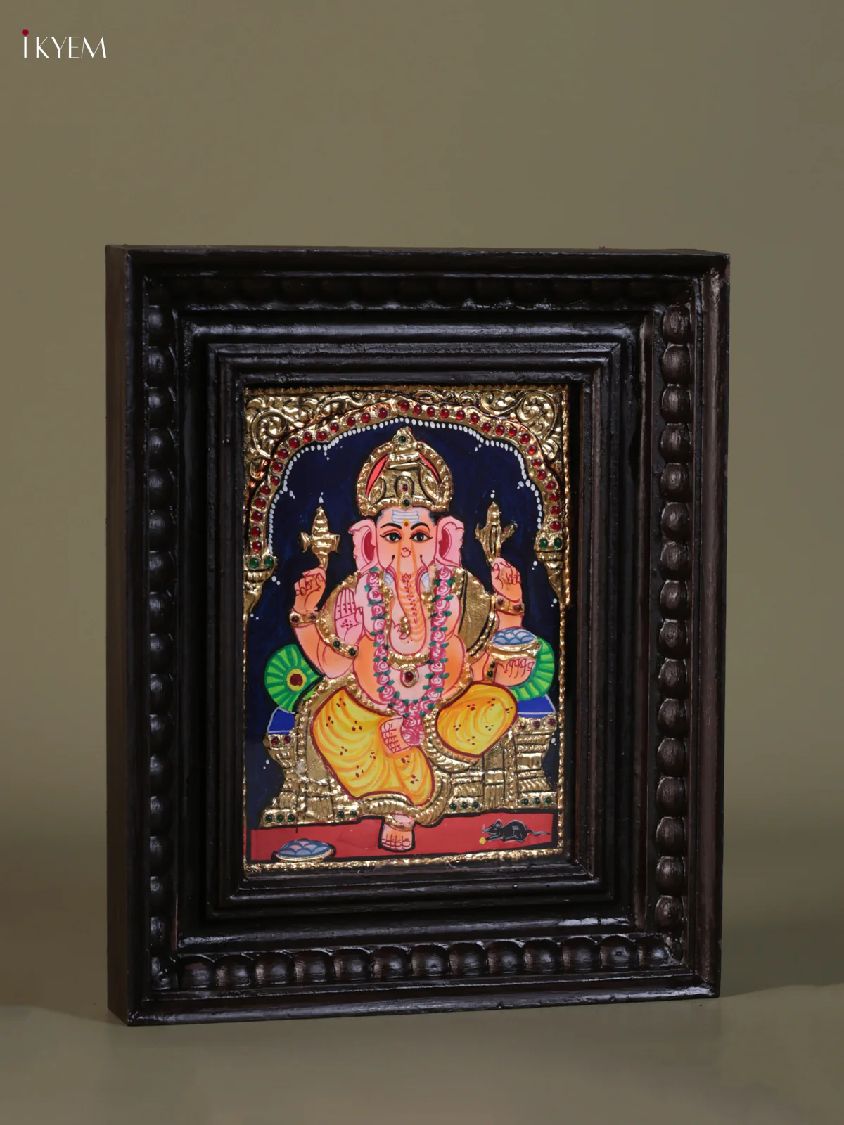 Ganesha Tanjore painting (10*8) - KEB1367 - Image 2