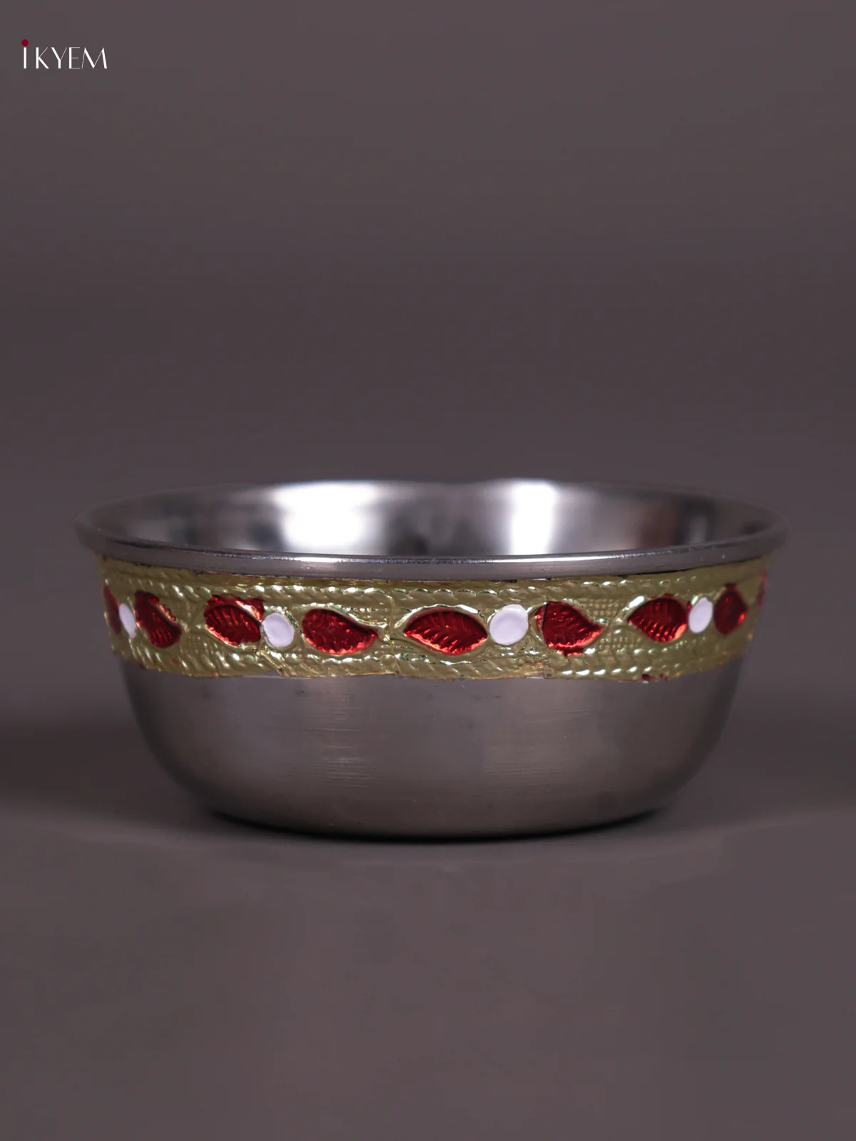 White Meenakari Katori - (3×3) Inches - KEB18001 - Image 2