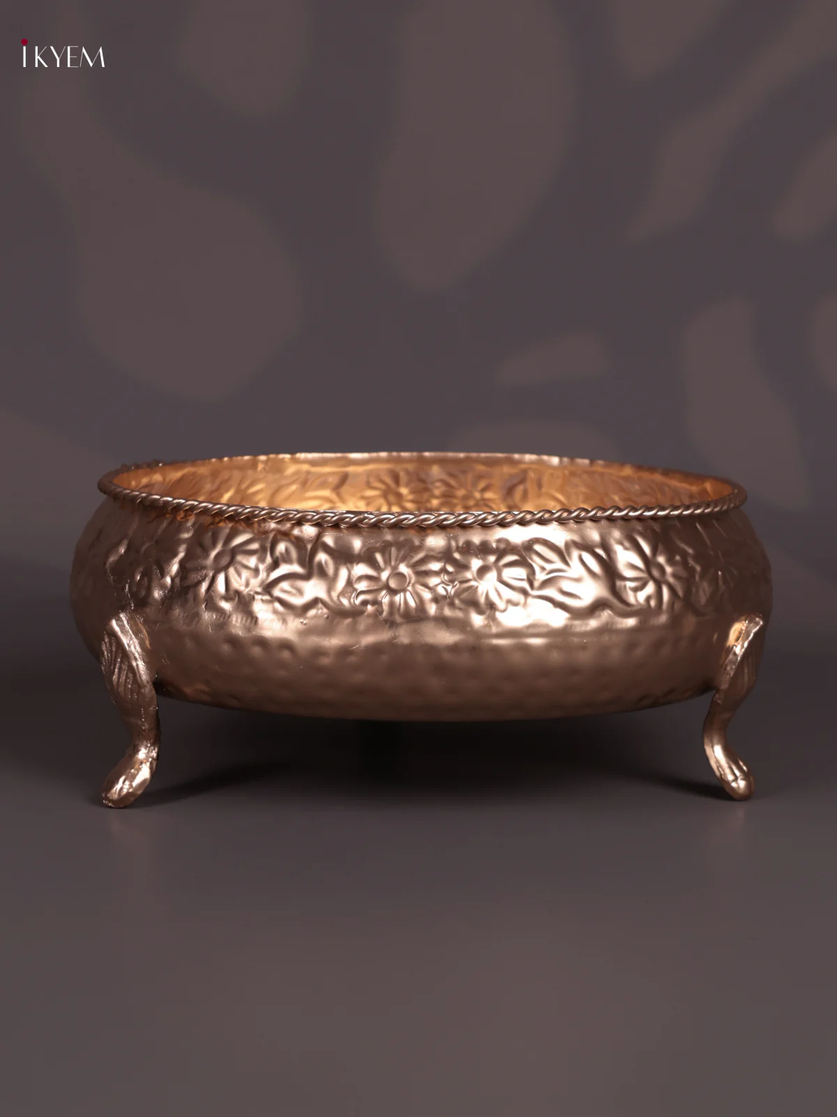 Metal Gold coating Urli 10*10 - KEB21008 - Image 2