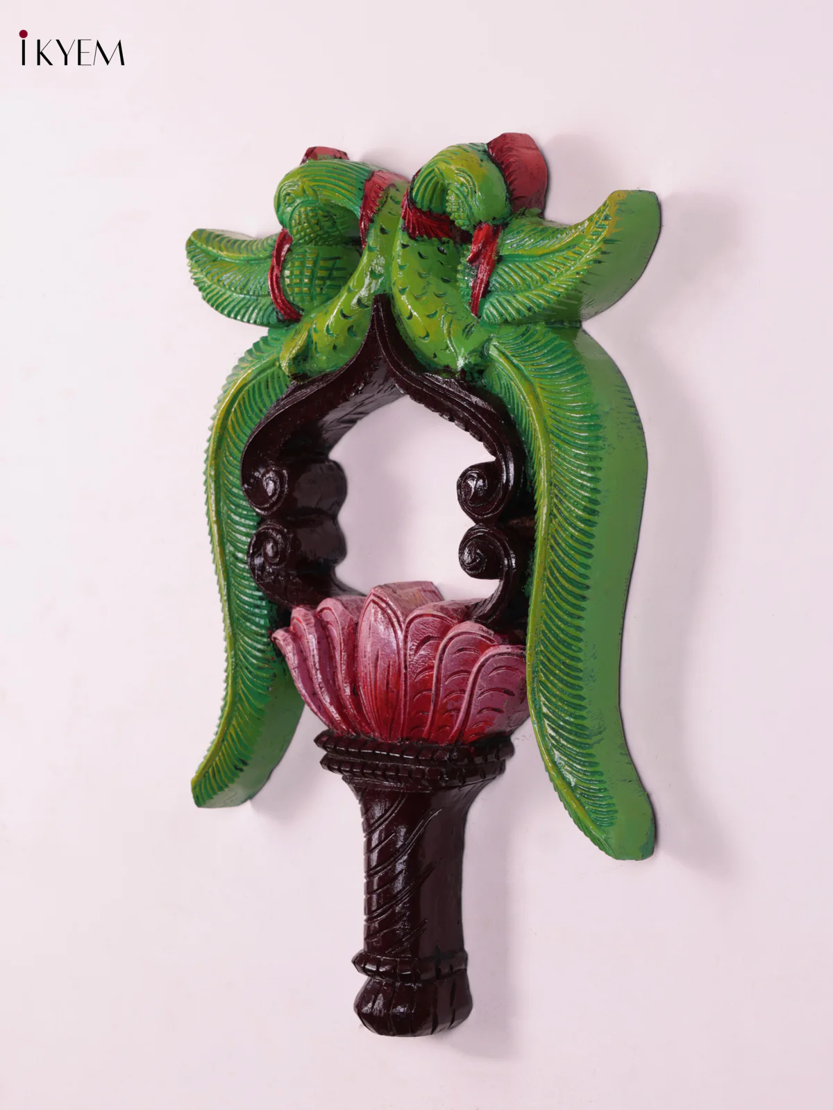 Wooden Hand Carved Painted - Parrot Wall Frame - (18×12) - KEB23019 - Image 2