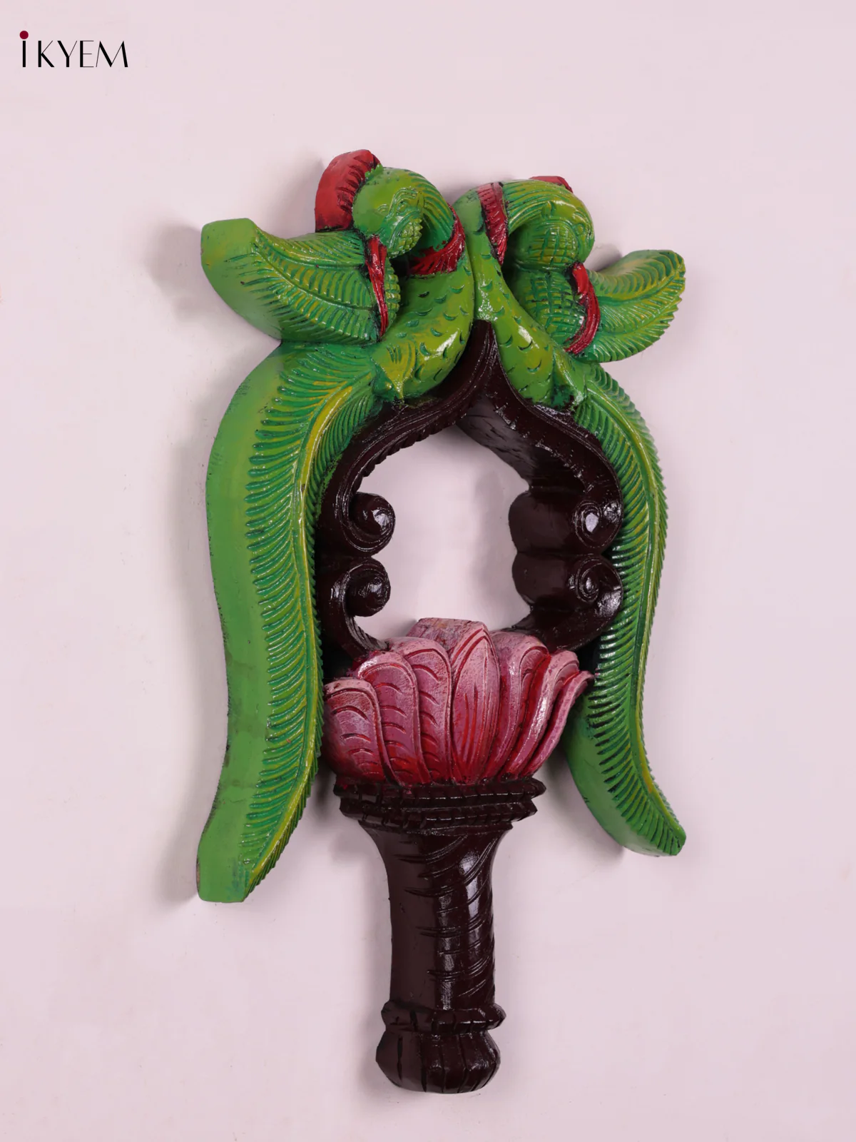 Wooden Hand Carved Painted - Parrot Wall Frame - (18×12) - KEB23019 - Image 3
