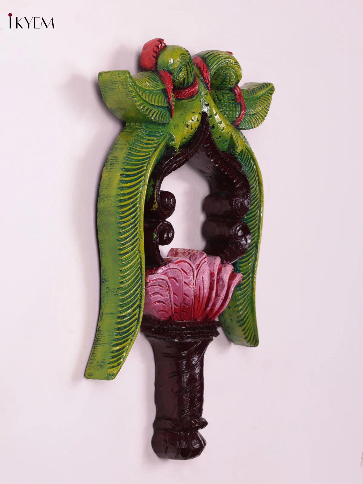 Wooden Hand Carved Painted - Parrot Wall Frame - (18×12) - KEB23020 - Image 3