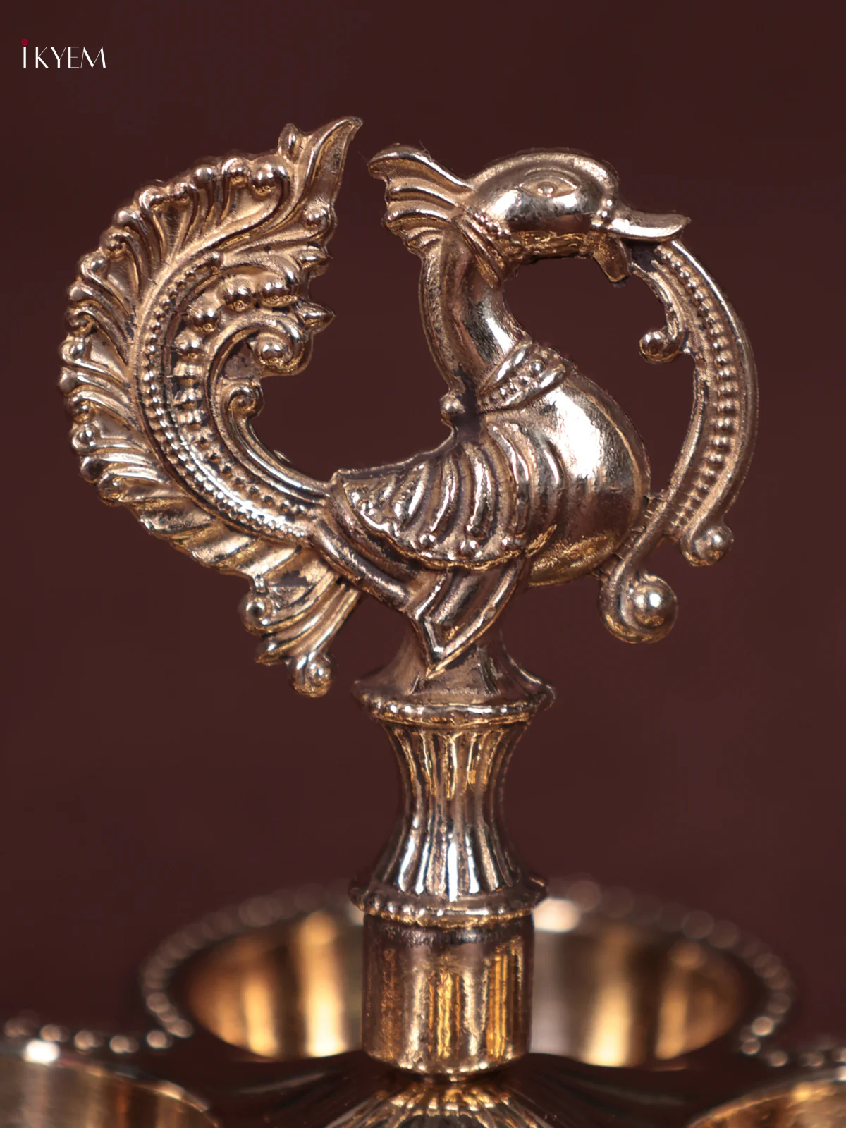 Brass Kankavati Haldi Kumkum Container - Annam - KEB23038 - Image 2