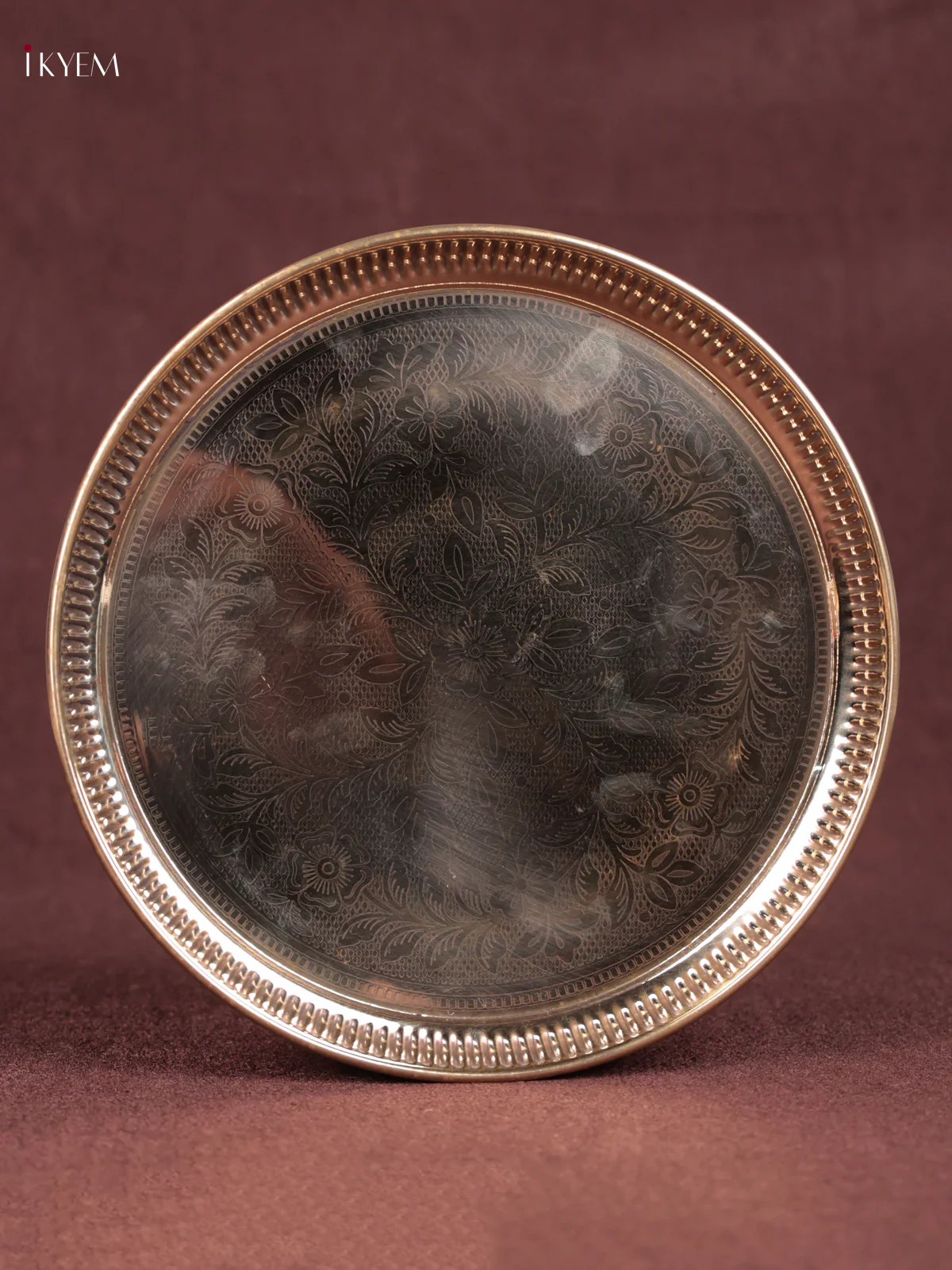 Brass Pooja Thali Plate 6 inch - KEB23039 - Image 2